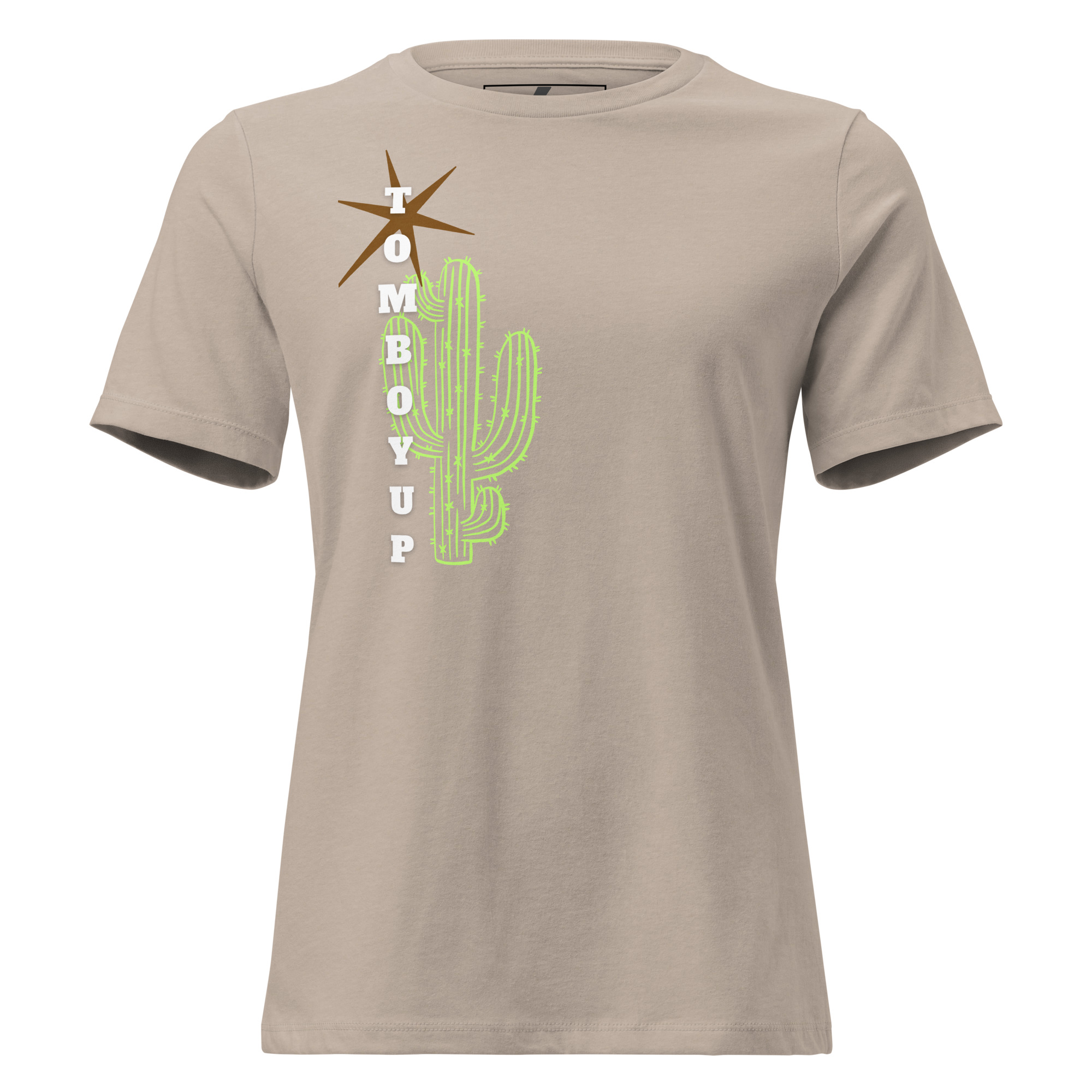 World Hippie Cactus Women's Relaxed T-Shirt, multiple sizes, tees category