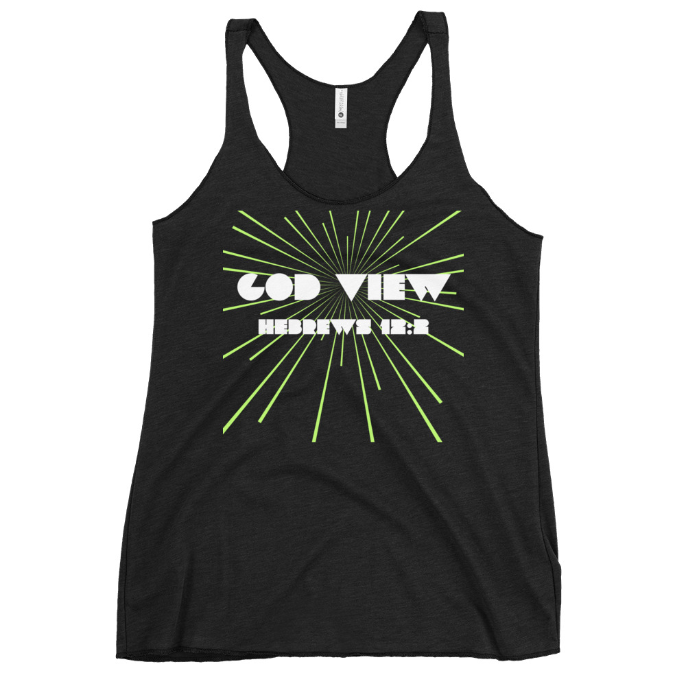 World Hippie God View Women's Racerback Tank, multiple sizes, tank tops & muscle tees category