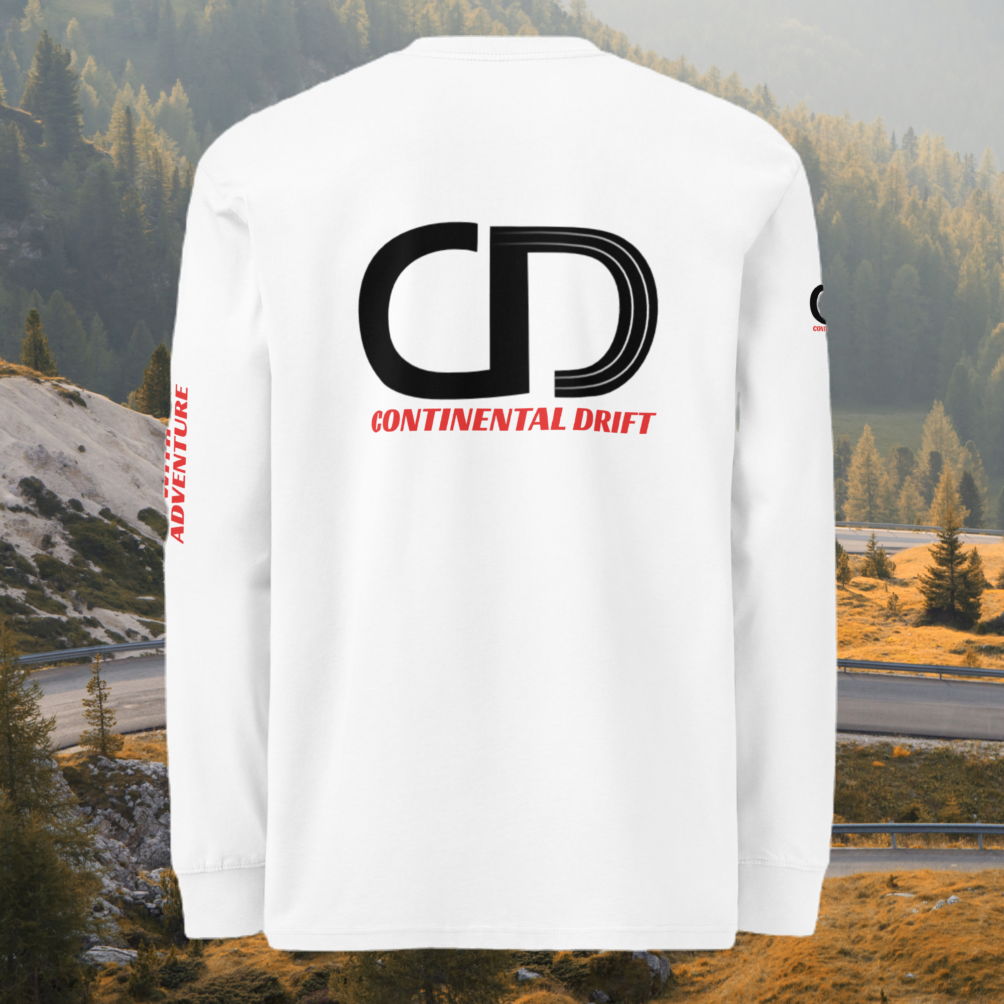 World Hippie Continental Drift Men's Heavyweight Long Sleeve T-Shirt, multiple sizes, tees category