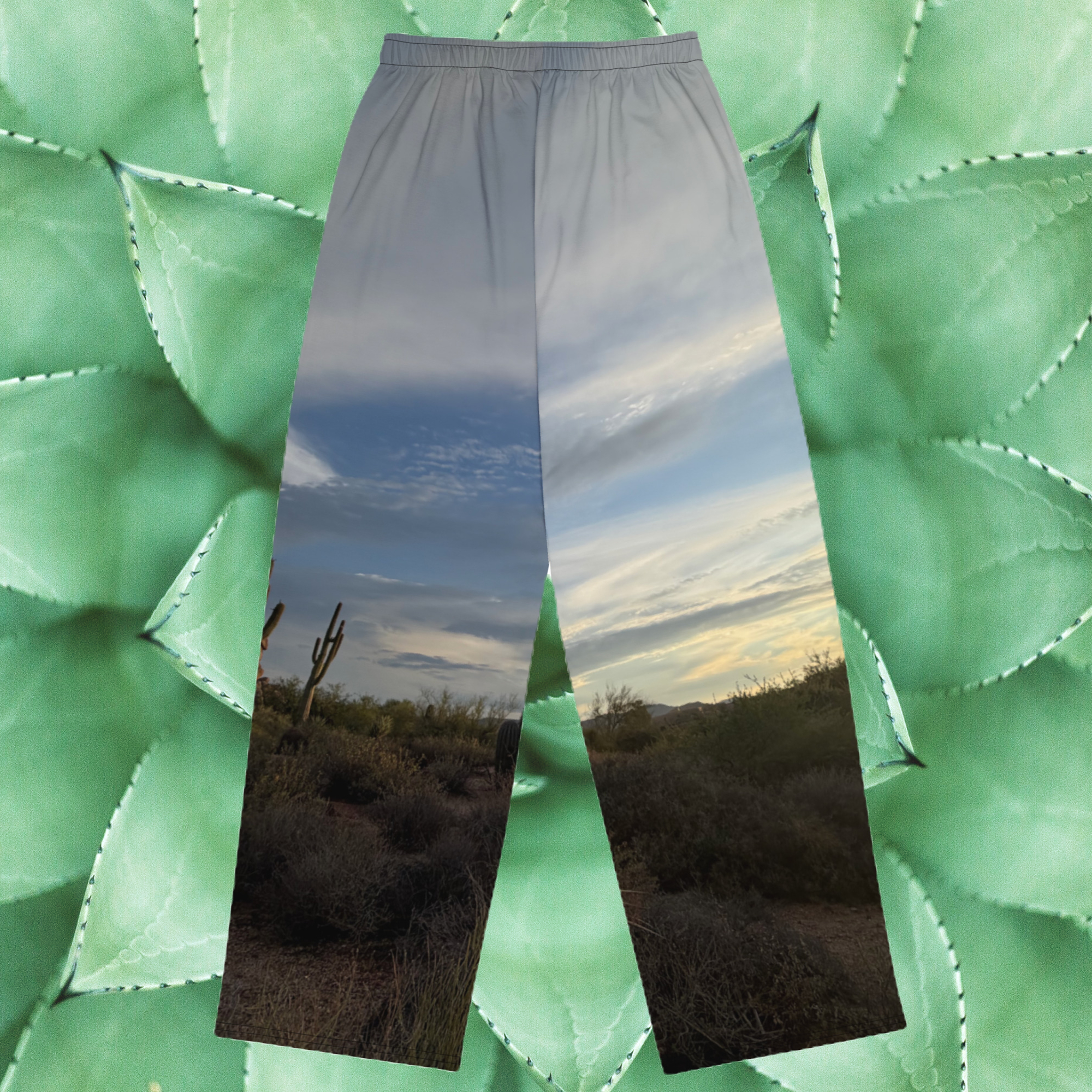 World Hippie Arizona Sunrise All-over Wide-Leg Pants, multiple sizes, bottoms/denim category
