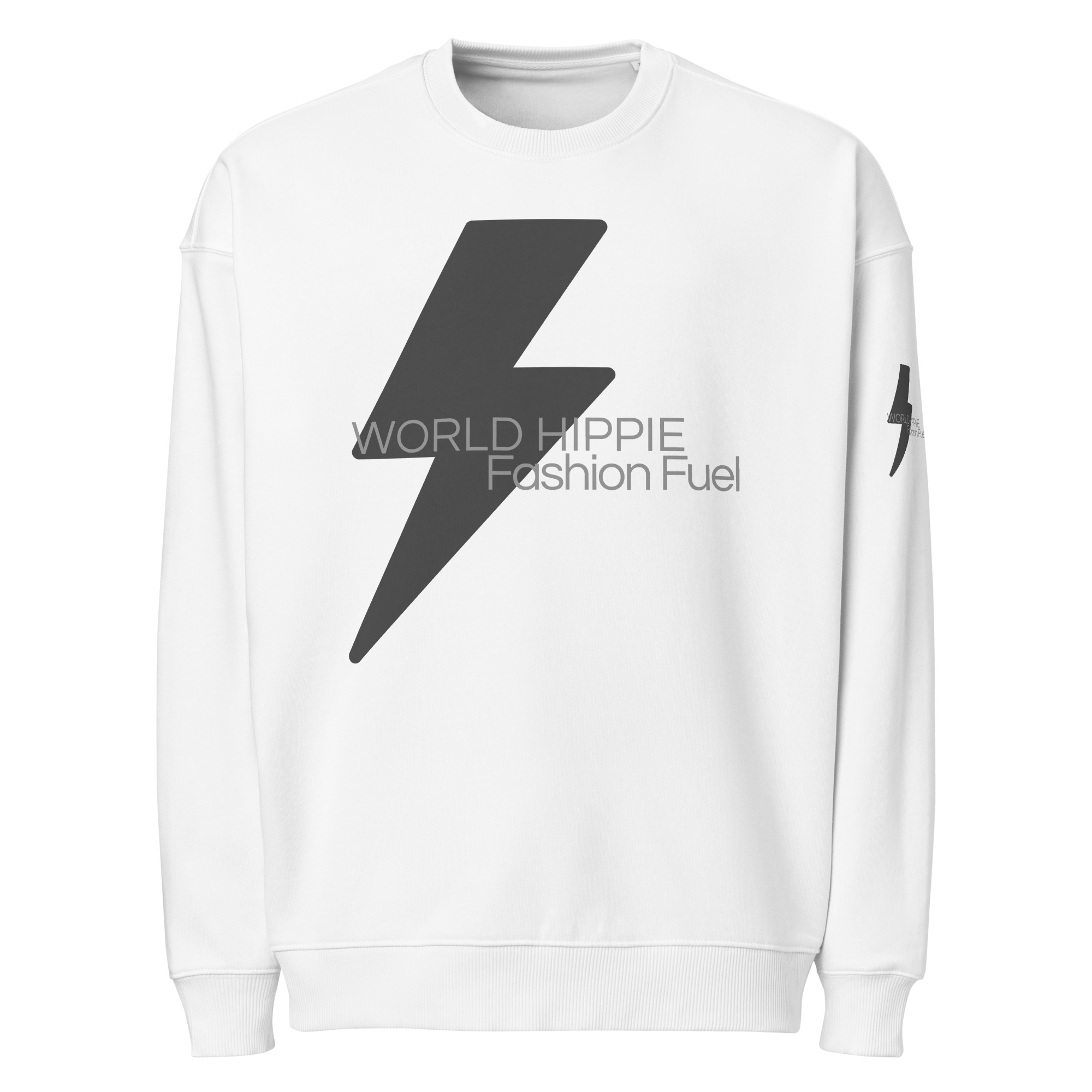 World Hippie WH Gray Logo Organic Oversized Sweatshirt, in gray, multiple sizes, hoodies/sweatshirts category