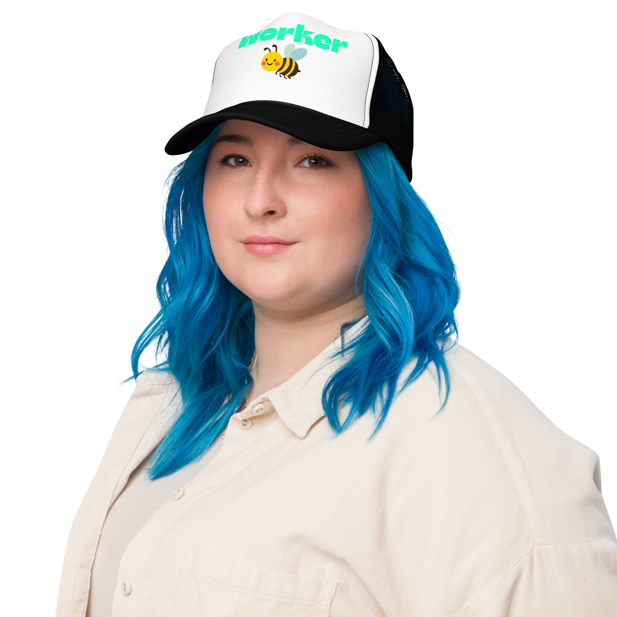 Worker Bee Foam Trucker Hat - Image 10