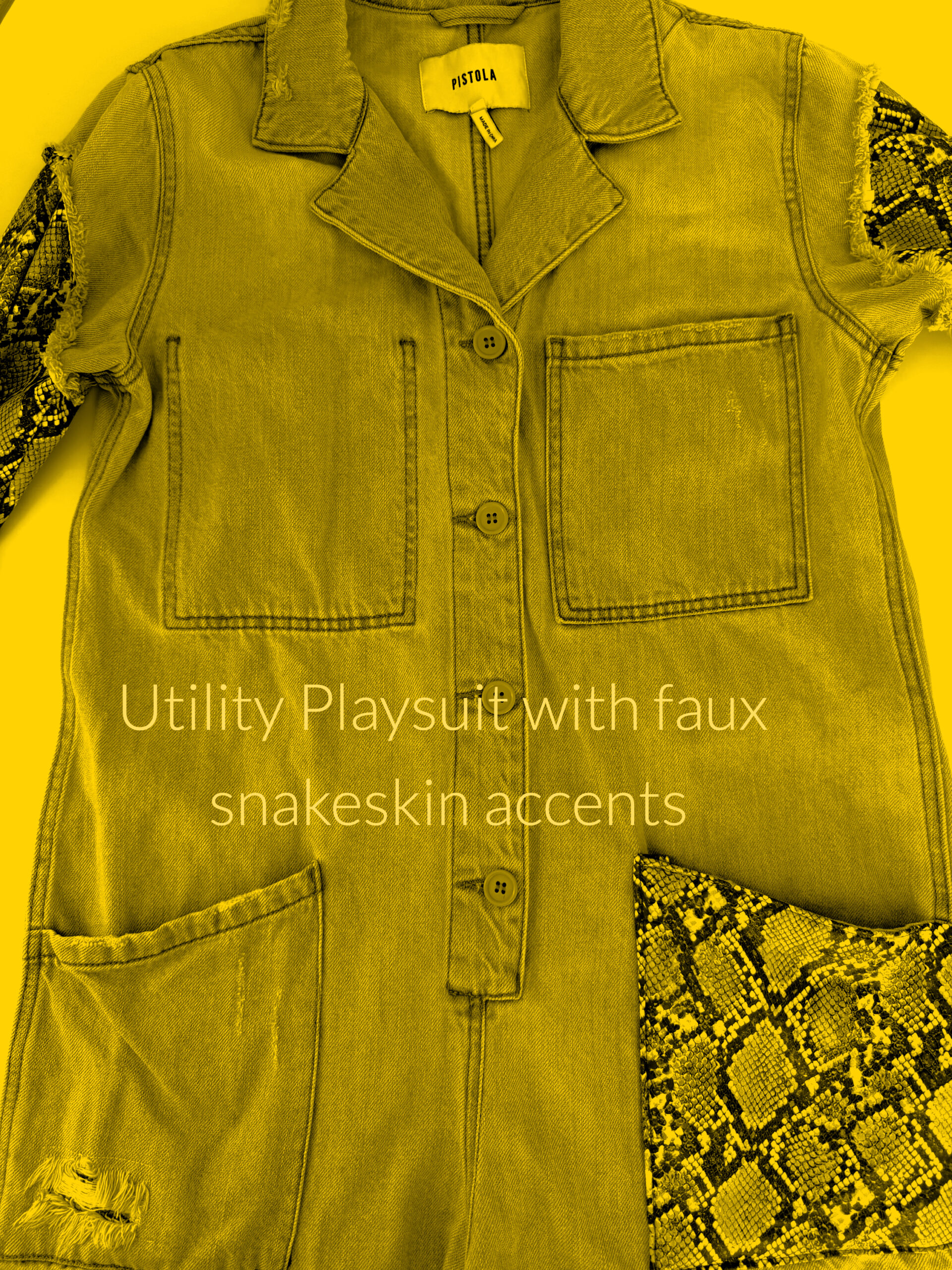 World Hippie PISTOLA & WORLD HIPPIE Denim Playsuit, bottoms/denim category