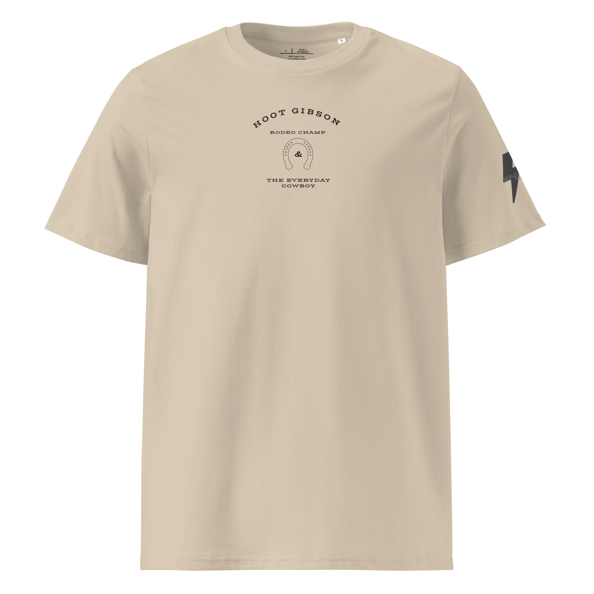 World Hippie Unisex Organic Ribbed Neck T-Shirt, multiple sizes, tees category