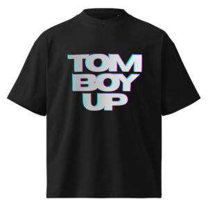 World Hippie TOMBOYUP organic oversized high neck t-shirt, multiple sizes, tees category