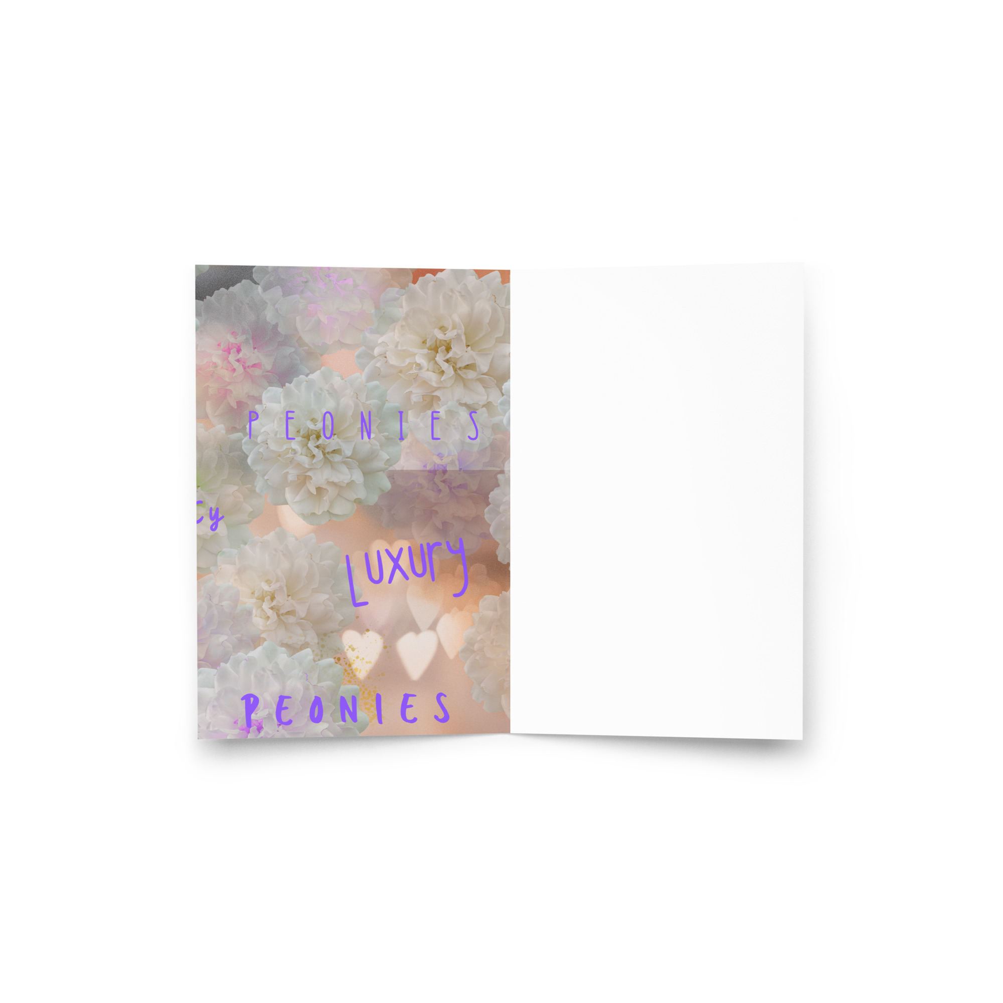 Peonies Greeting Card