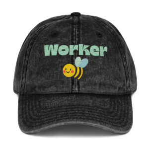 Worker Bee Vintage Cotton Twill Cap