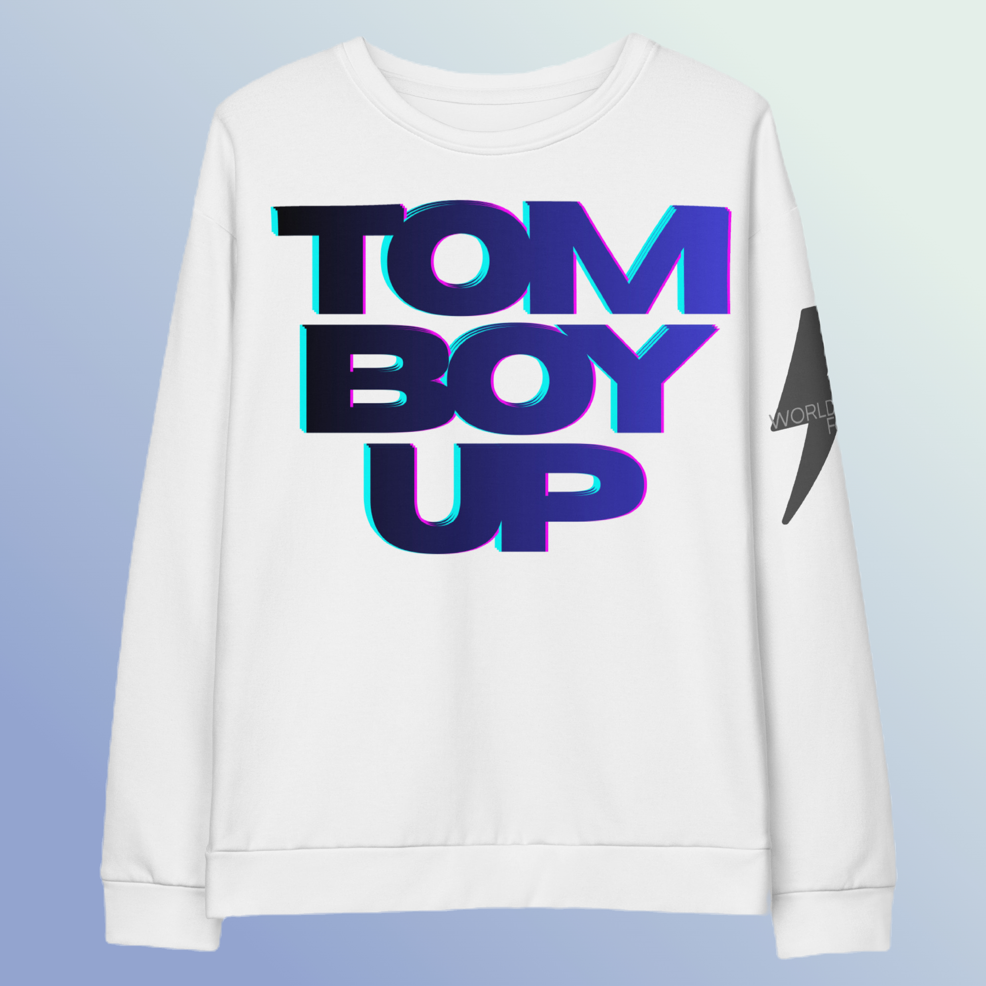 World Hippie TOMBOY UP BOLD Unisex cotton sweatshirt, multiple sizes, hoodies/sweatshirts category