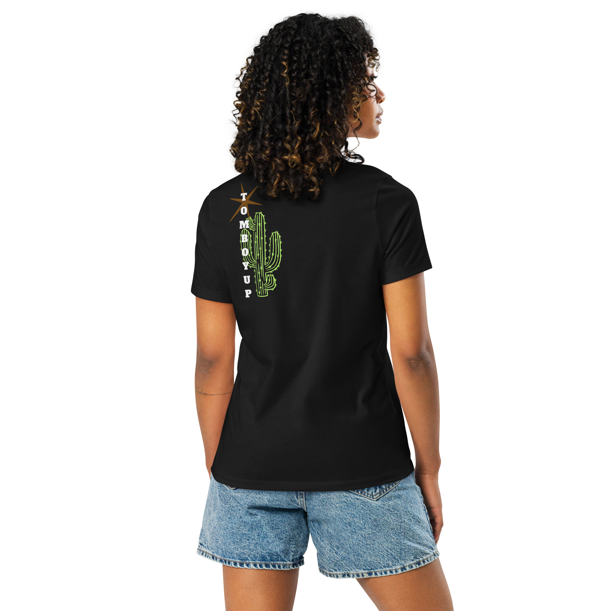 World Hippie Cactus Women's Relaxed T-Shirt, multiple sizes, tees category