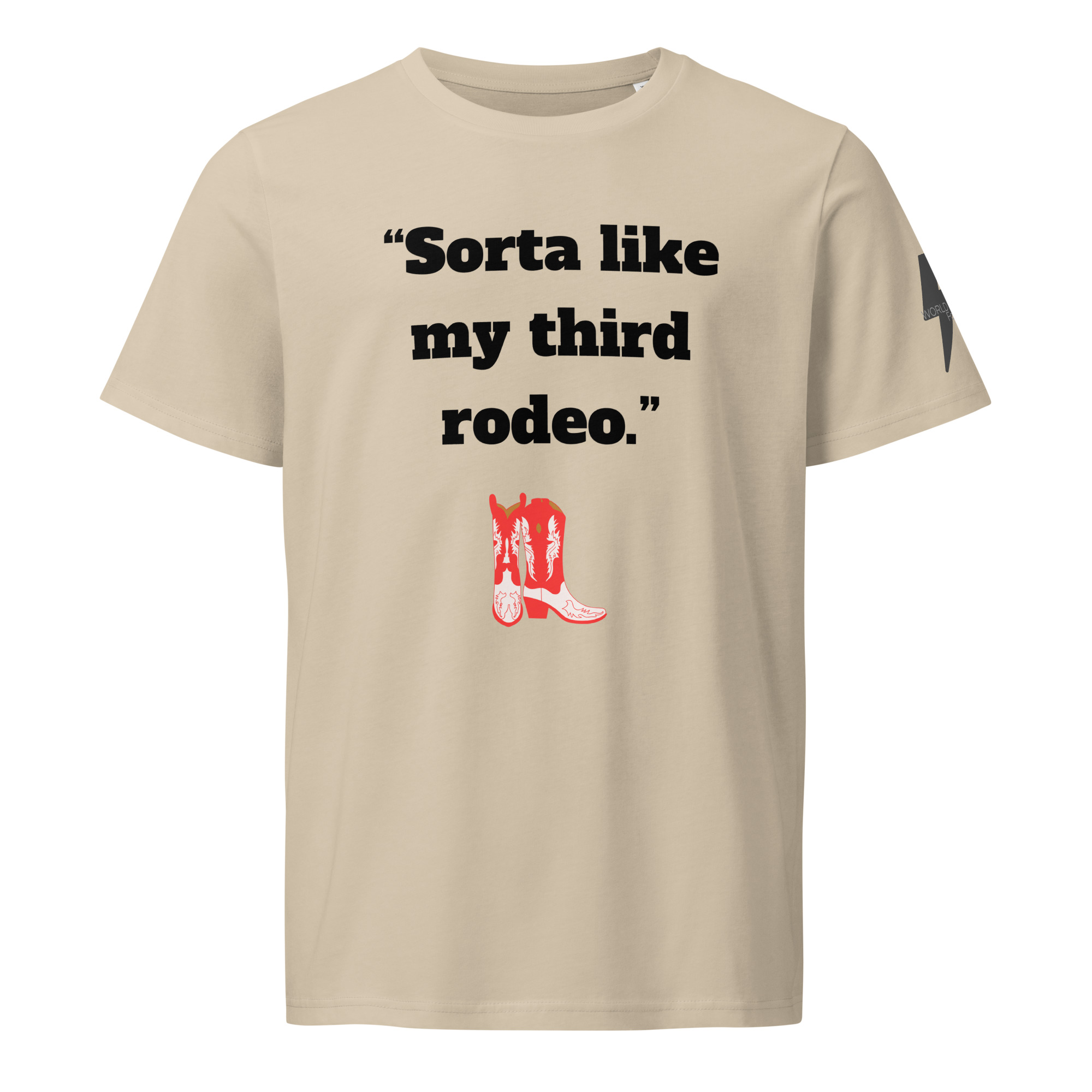 World Hippie Third Rodeo Organic Mid-Light T-Shirt, multiple sizes, tees category