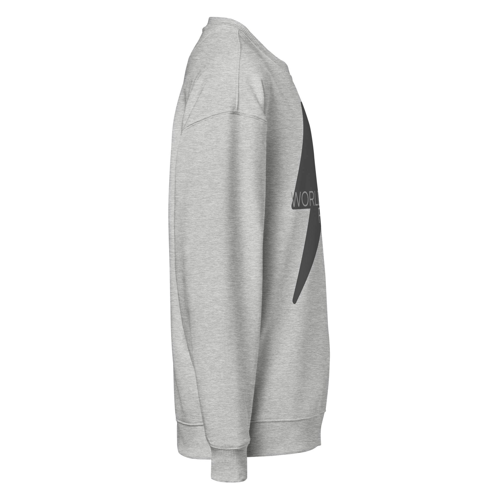 World Hippie WH Gray Logo Organic Oversized Sweatshirt, in gray, multiple sizes, hoodies/sweatshirts category