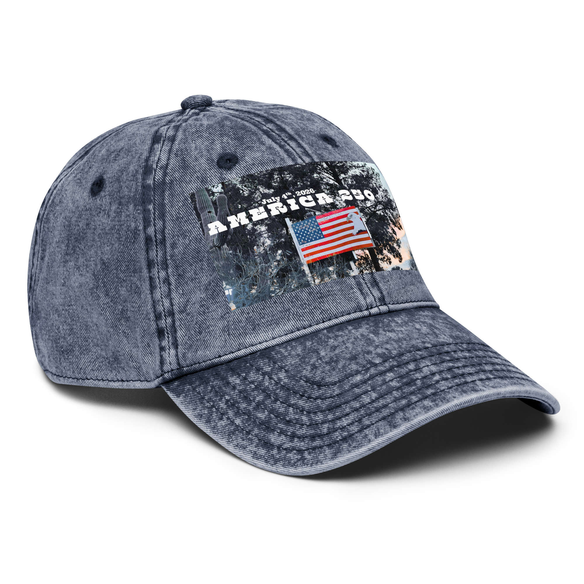 World Hippie America 250 Vintage Cotton Twill Cap, hats category
