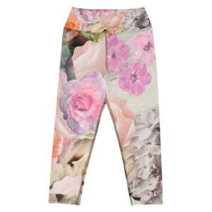 Pastel Floral Capri Leggings