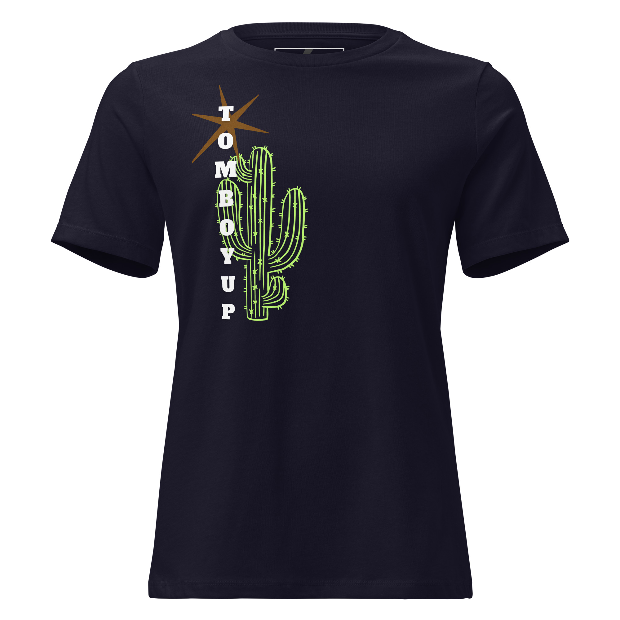 World Hippie Cactus Women's Relaxed T-Shirt, multiple sizes, tees category