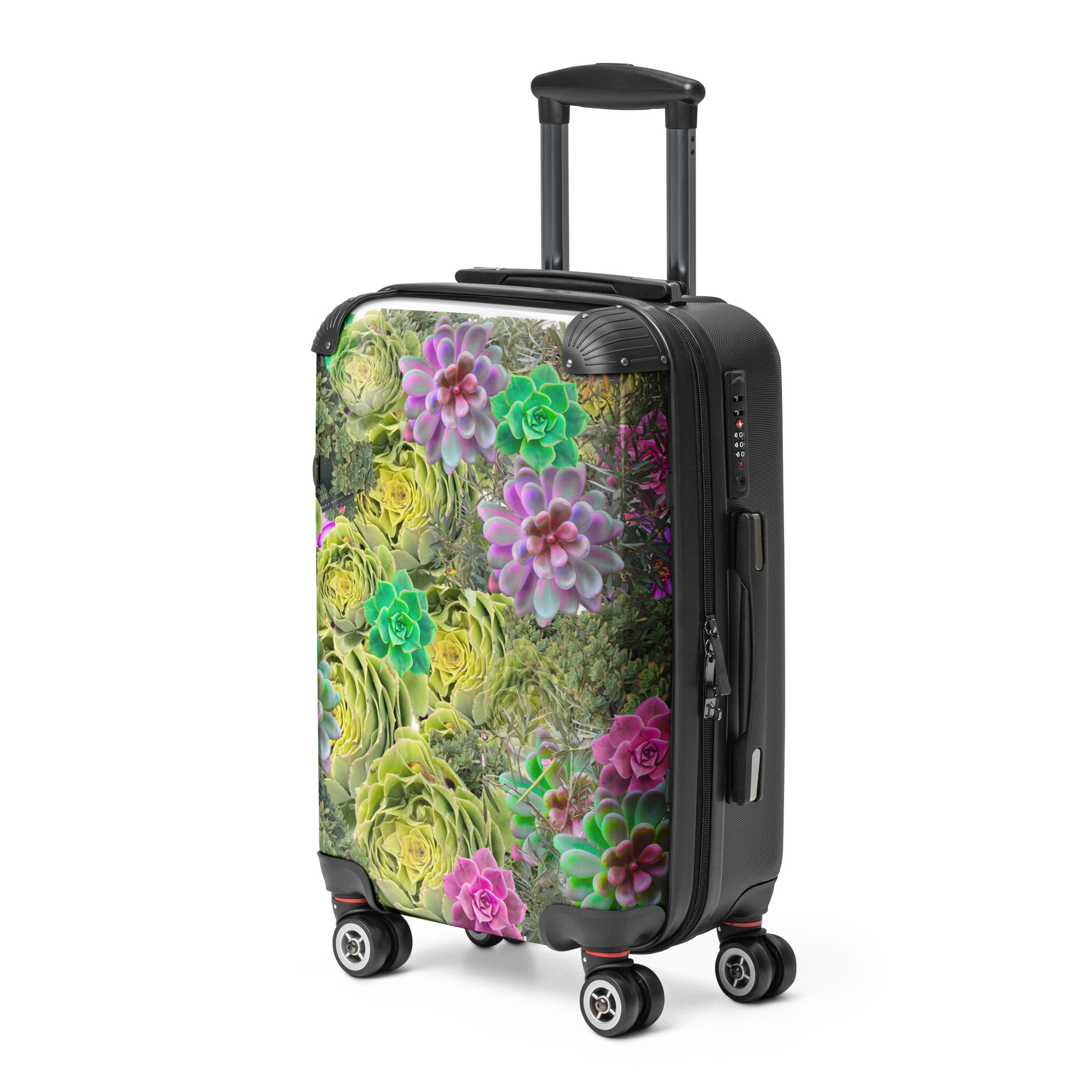 Blue Rose Hard-Shell Suitcase - Image 4