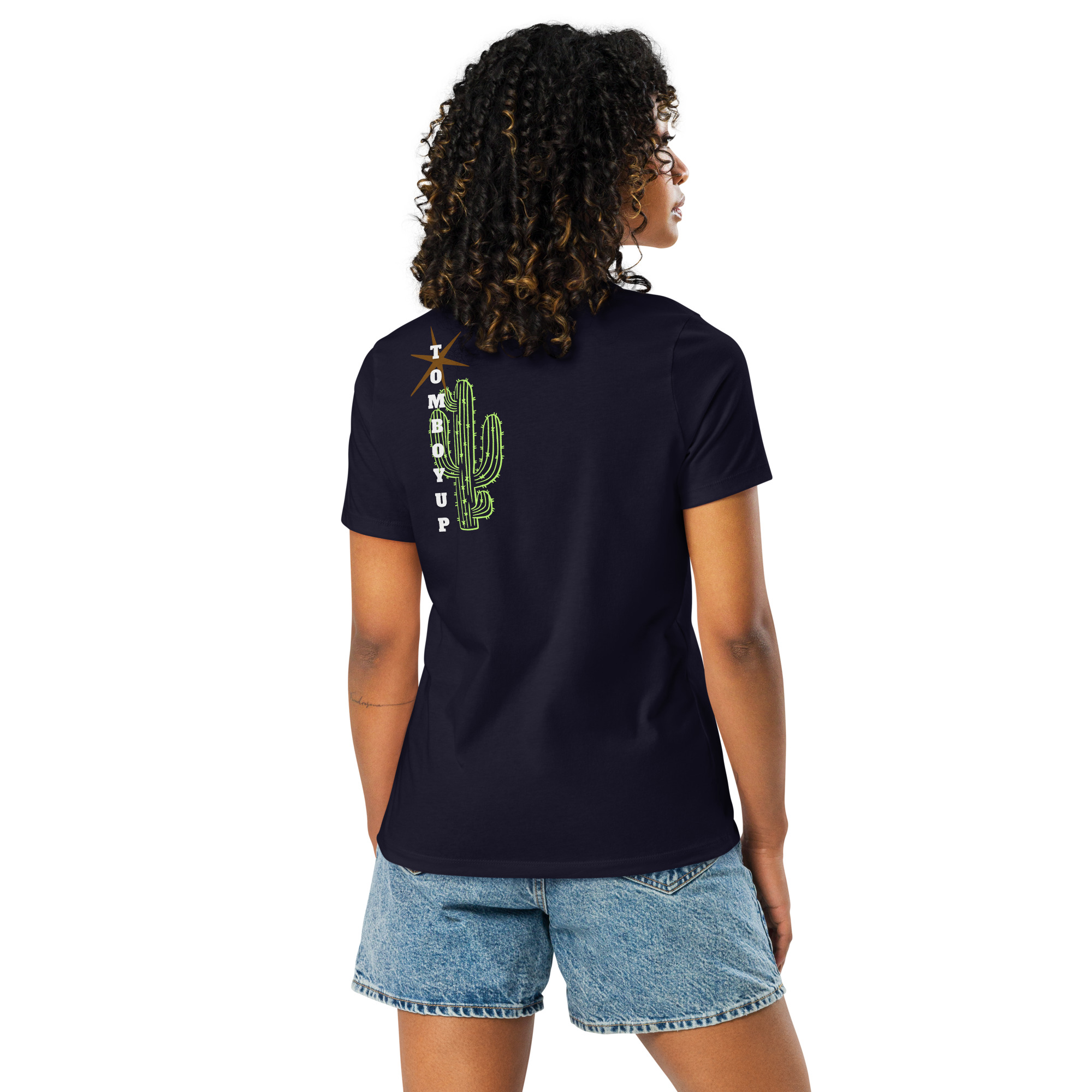 World Hippie Cactus Women's Relaxed T-Shirt, multiple sizes, tees category