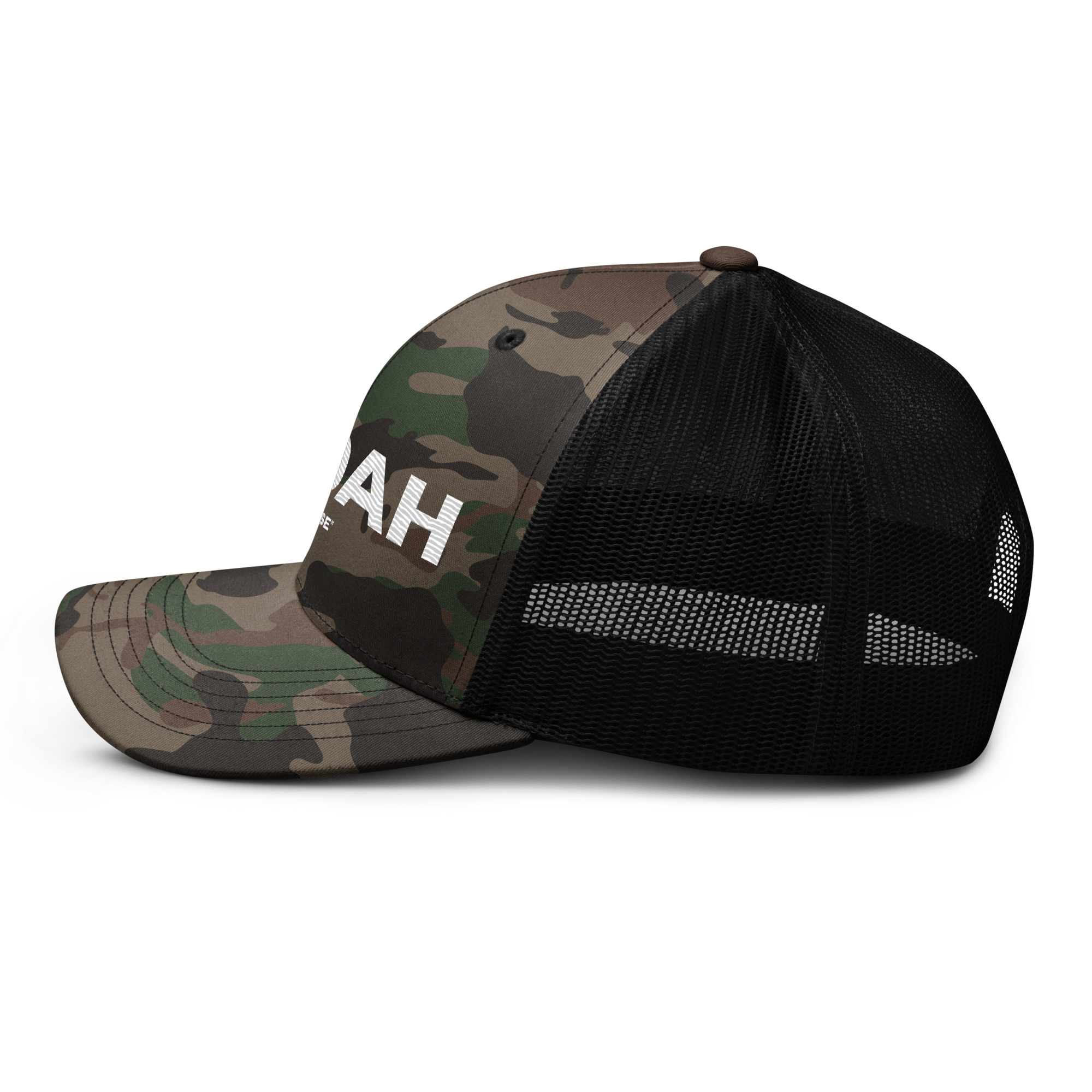JUDAH Camouflage Trucker Hat - Image 13