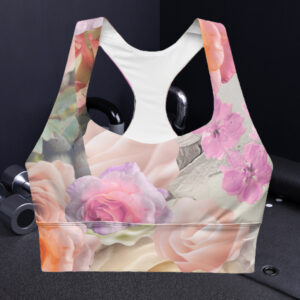 Lavender Rose Recycled Longline Sports Bra