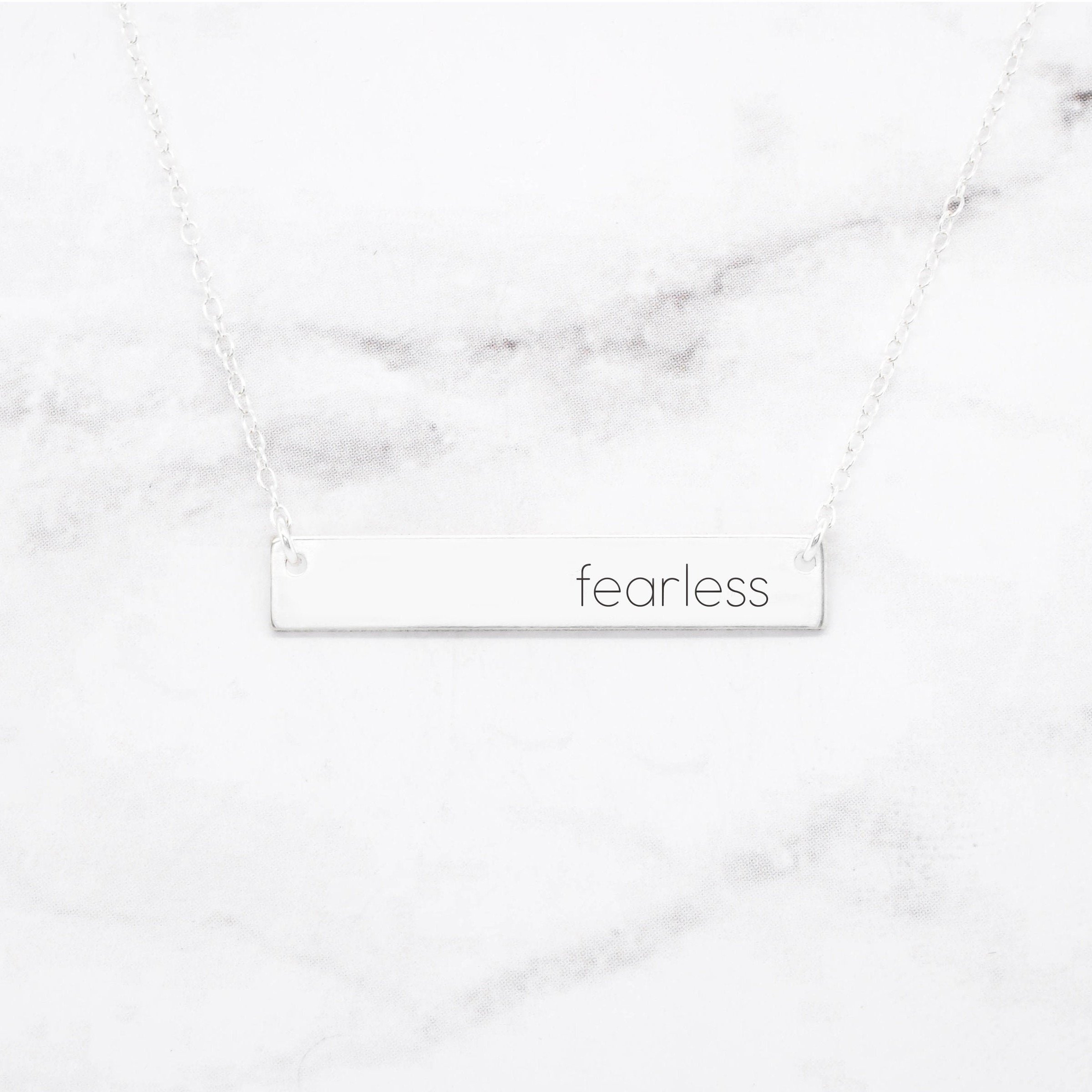 'Fearless' Minimalist Necklace - Image 3