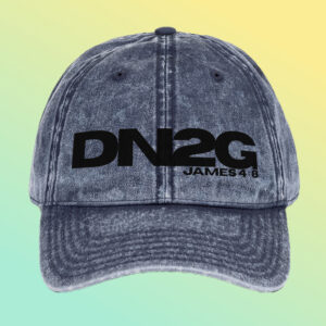 DN2G Black Letters Vintage Cotton Twill Cap