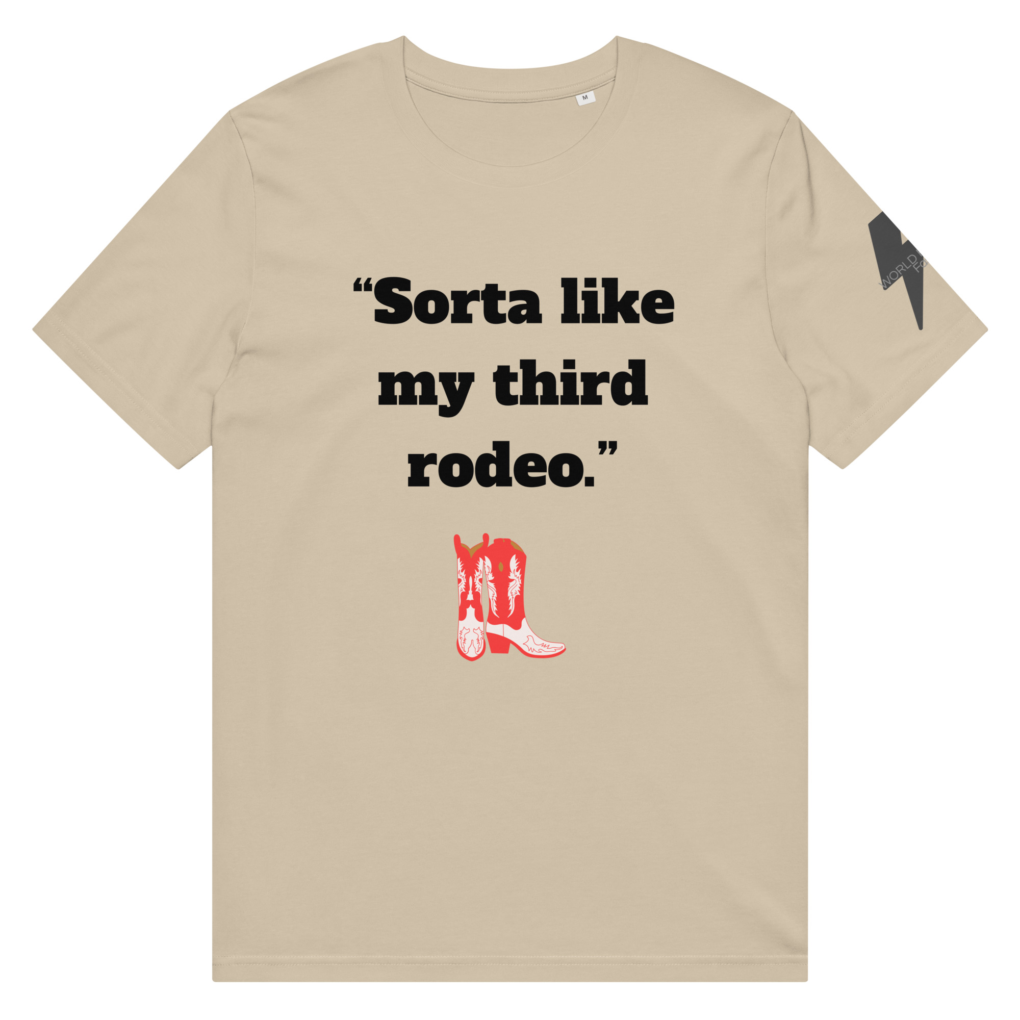 World Hippie Third Rodeo Organic Mid-Light T-Shirt, multiple sizes, tees category