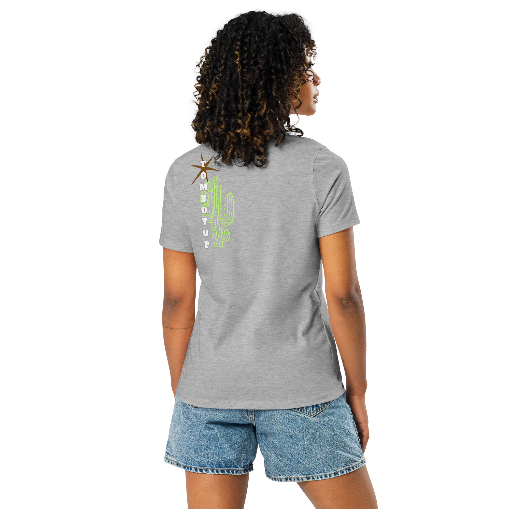 World Hippie Cactus Women's Relaxed T-Shirt, multiple sizes, tees category