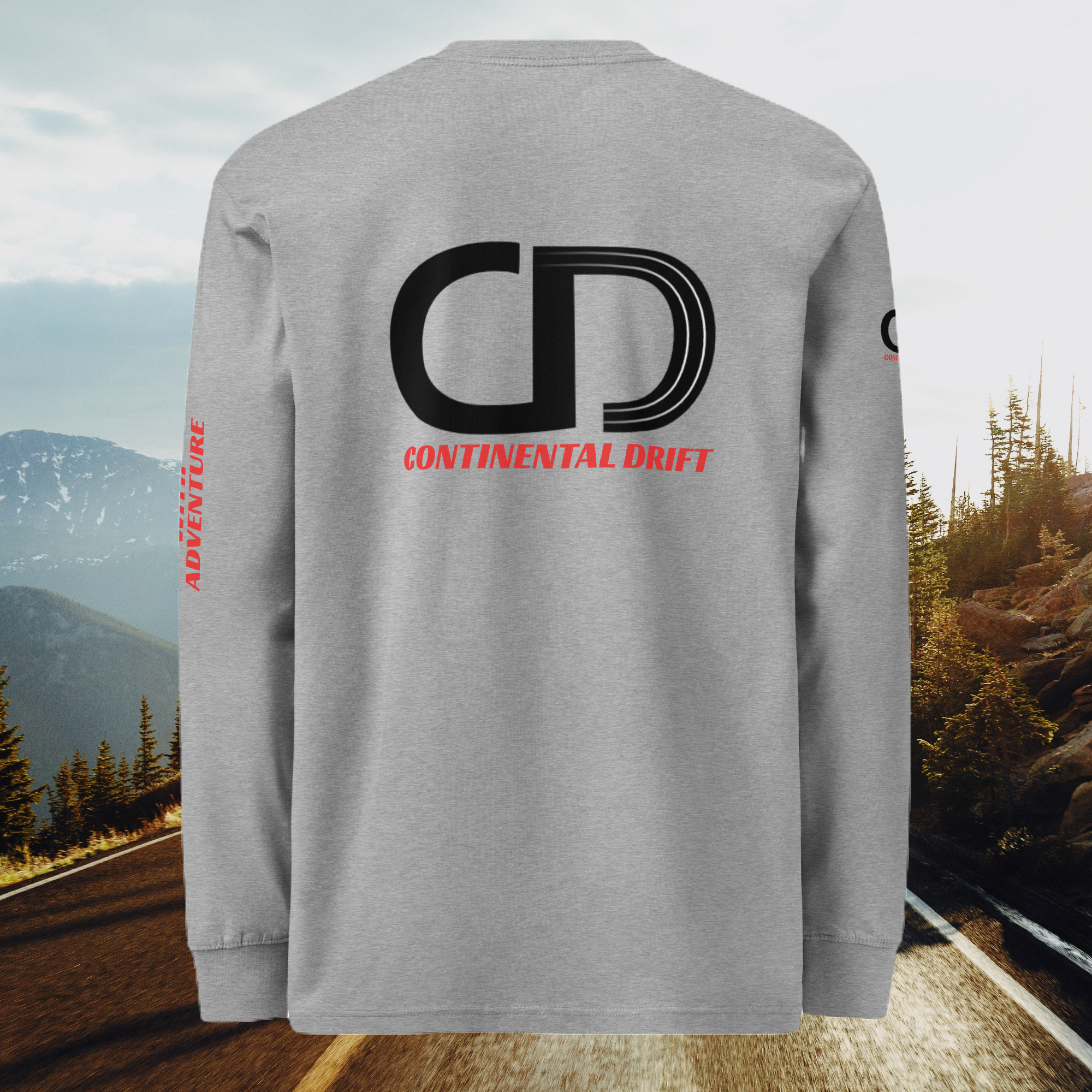 World Hippie Continental Drift Men's Heavyweight Long Sleeve T-Shirt, multiple sizes, tees category