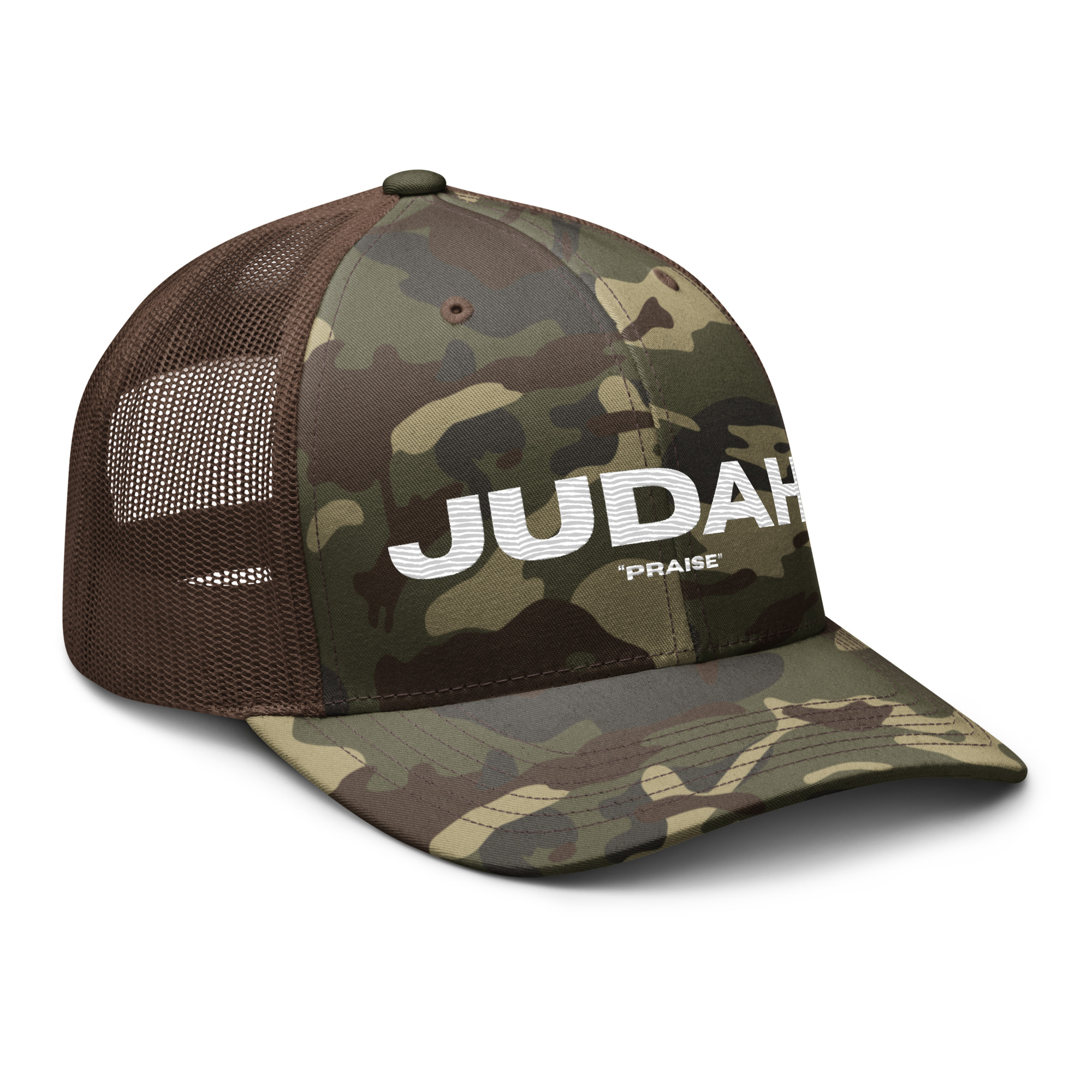 JUDAH Camouflage Trucker Hat - Image 11