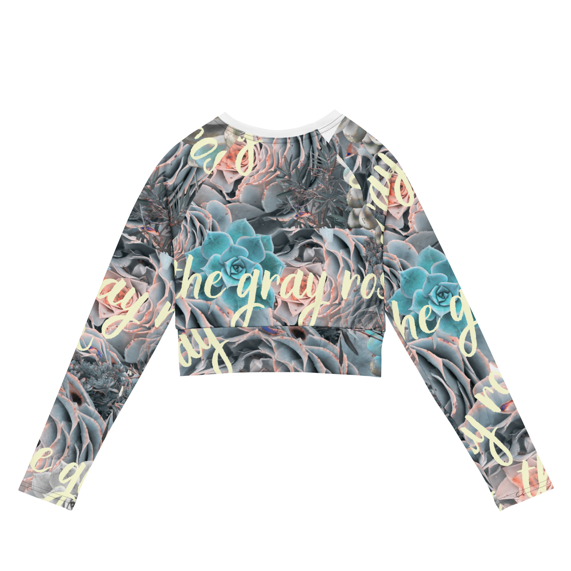 The Gray Rose Long-Sleeve Crop Top - Image 2
