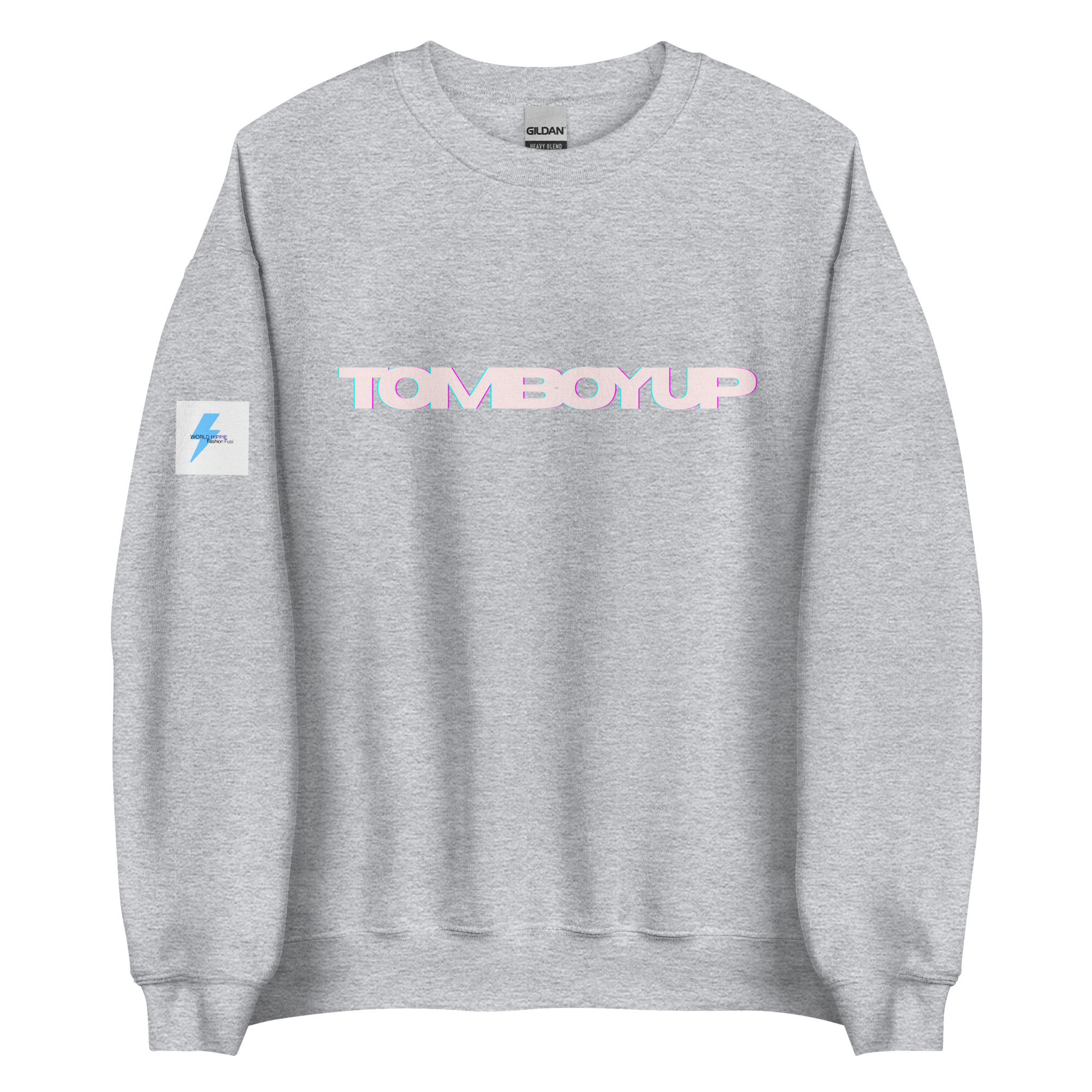 World Hippie TOMBOYUP Unisex Sweatshirt, multiple sizes, hoodies/sweatshirts category