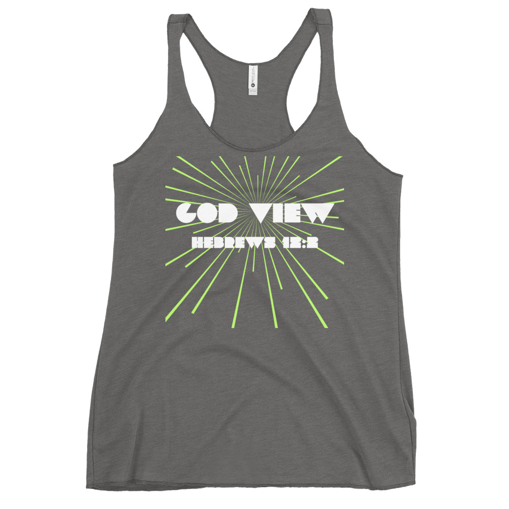 World Hippie God View Women's Racerback Tank, multiple sizes, tank tops & muscle tees category