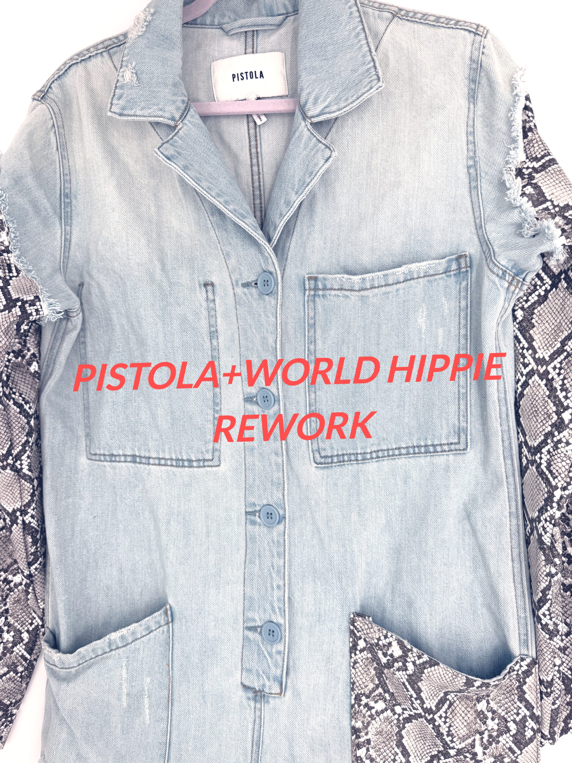 World Hippie PISTOLA & WORLD HIPPIE Denim Playsuit, bottoms/denim category