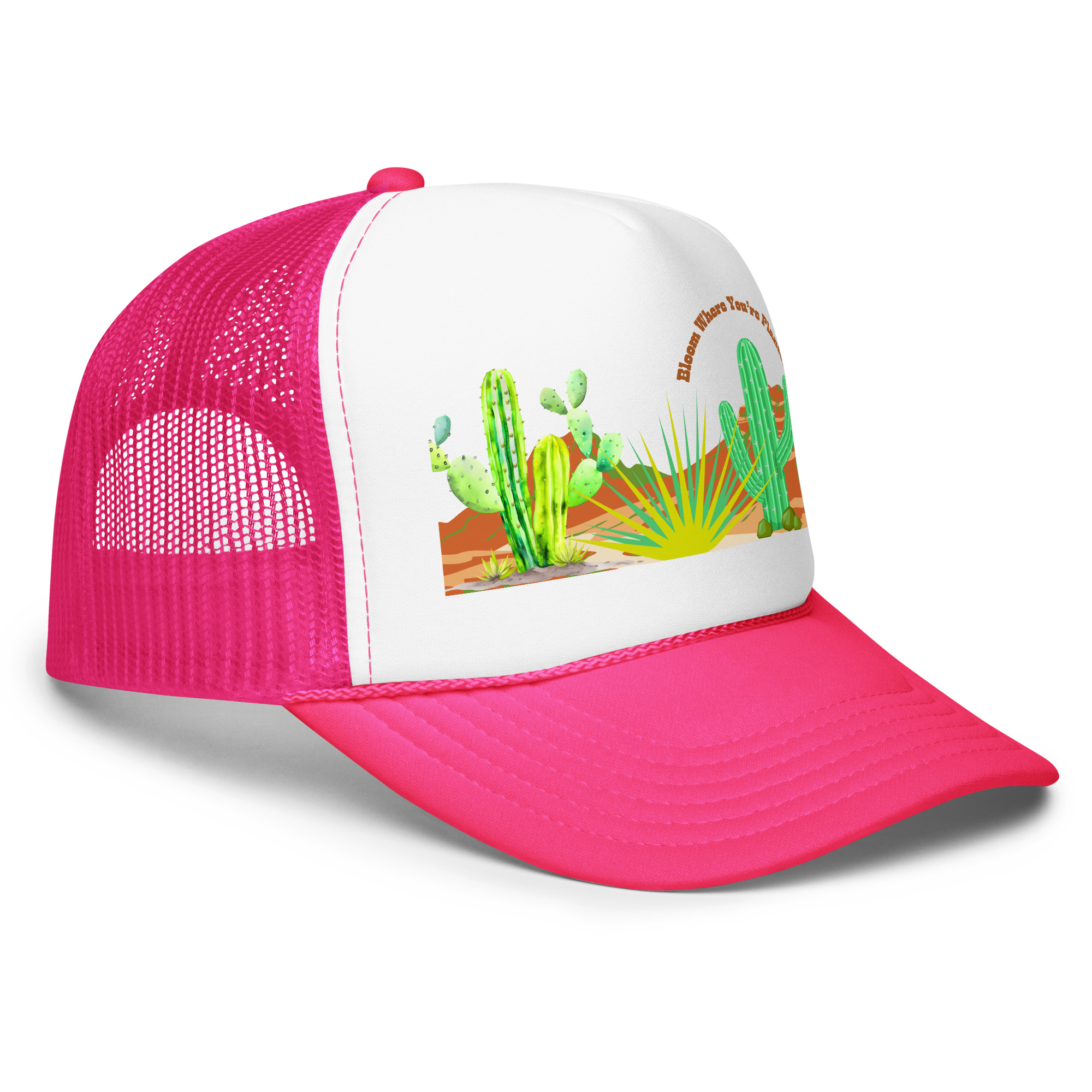 'Bloom' 2 Foam trucker hat - Image 11