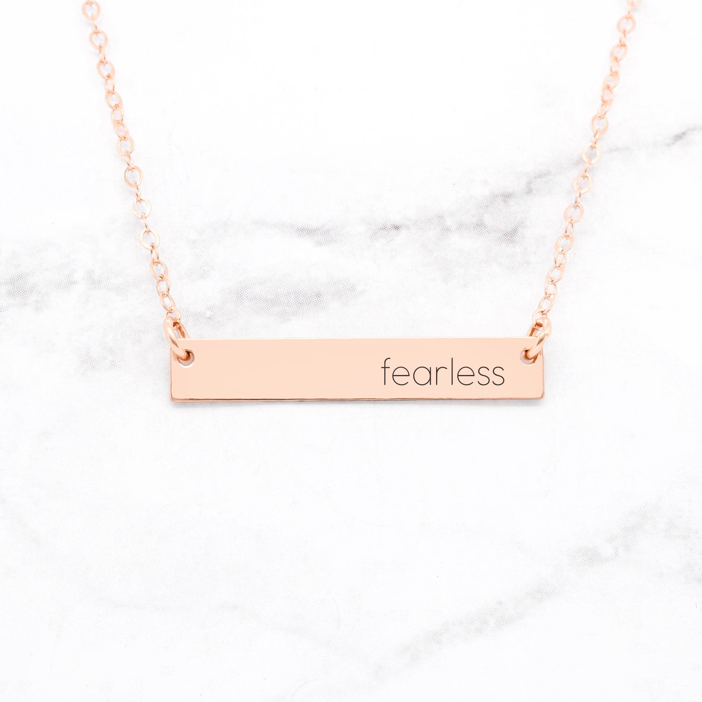 'Fearless' Minimalist Necklace