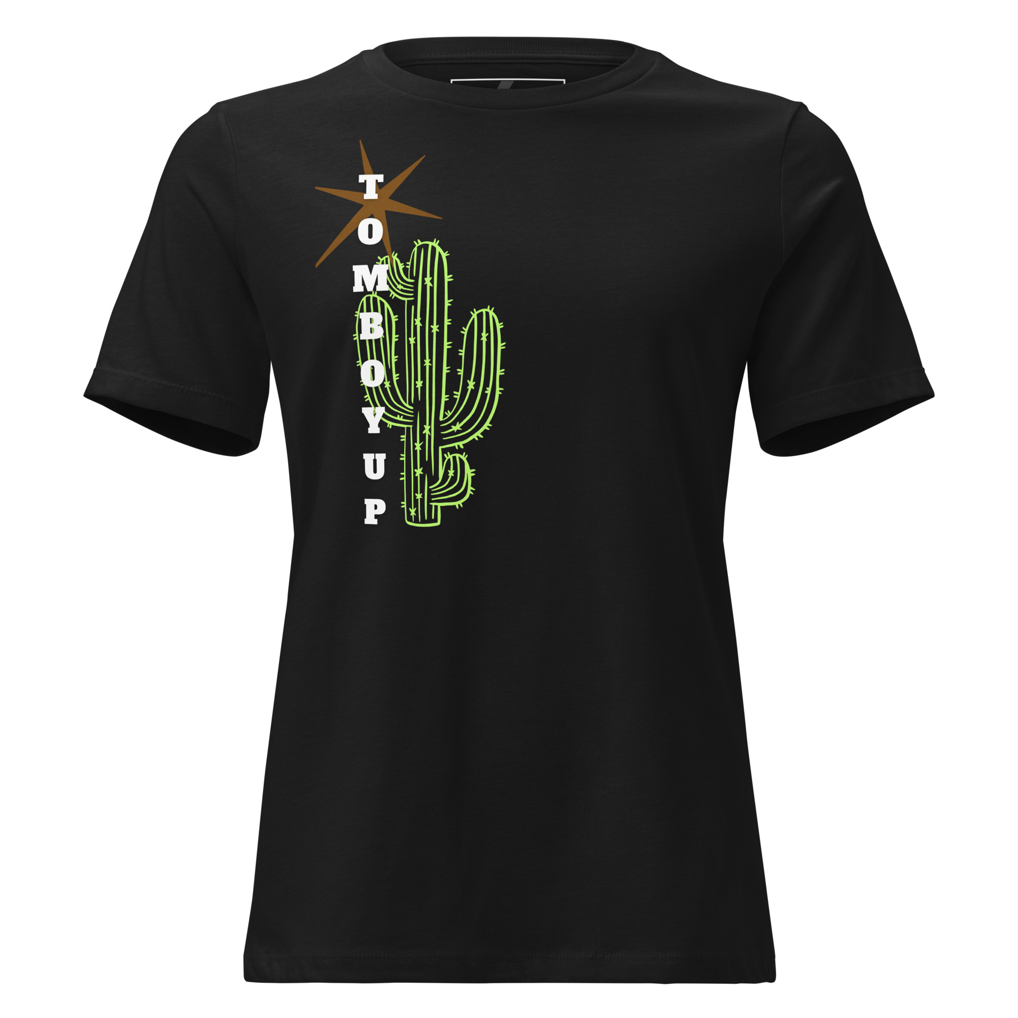 World Hippie Cactus Women's Relaxed T-Shirt, multiple sizes, tees category