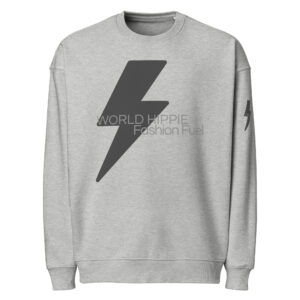 World Hippie WH Gray Logo Organic Oversized Sweatshirt, in gray, multiple sizes, hoodies/sweatshirts category