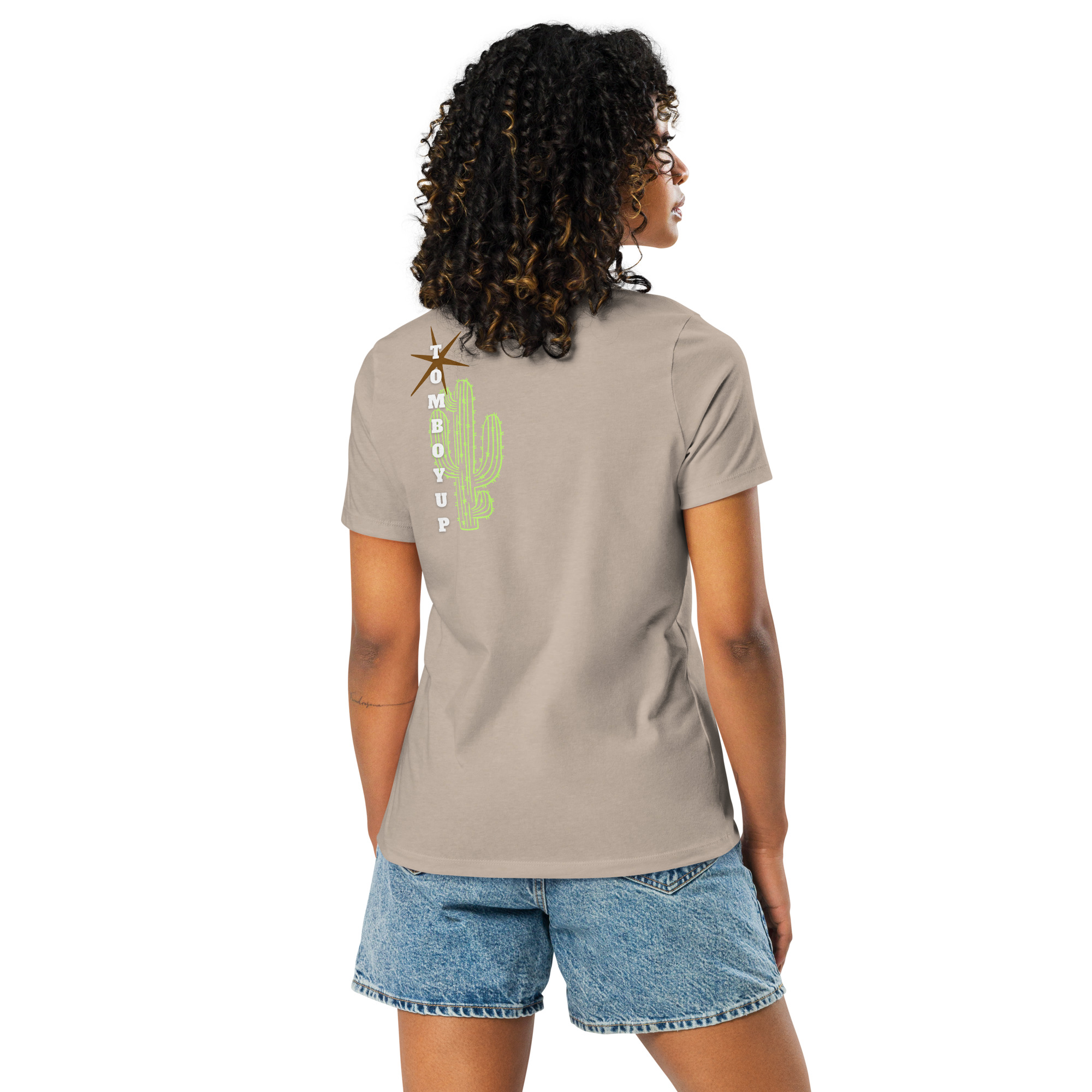 World Hippie Cactus Women's Relaxed T-Shirt, multiple sizes, tees category