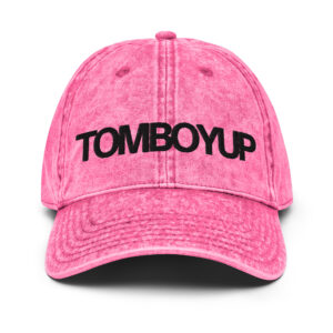 TOMBOYUP Pink Vintage Cotton Twill Cap