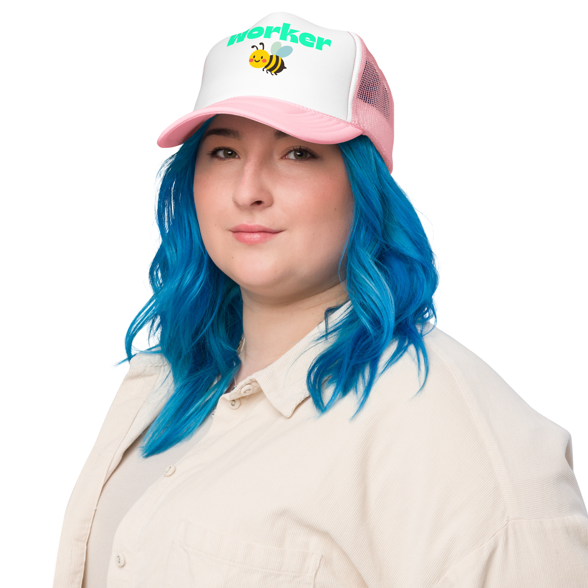 Worker Bee Foam Trucker Hat - Image 8