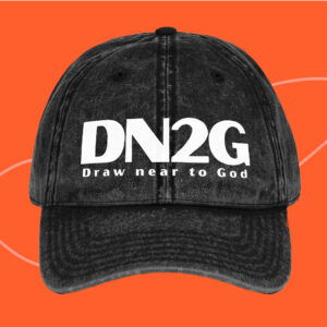 DN2G White Letters Vintage Cotton Twill Cap