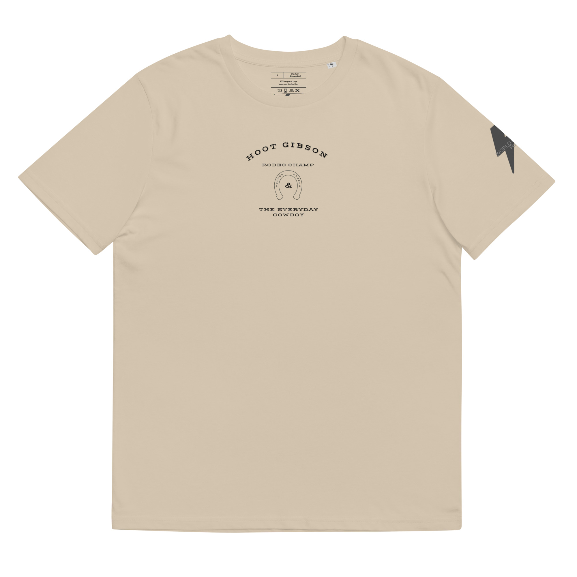 World Hippie Unisex Organic Ribbed Neck T-Shirt, multiple sizes, tees category