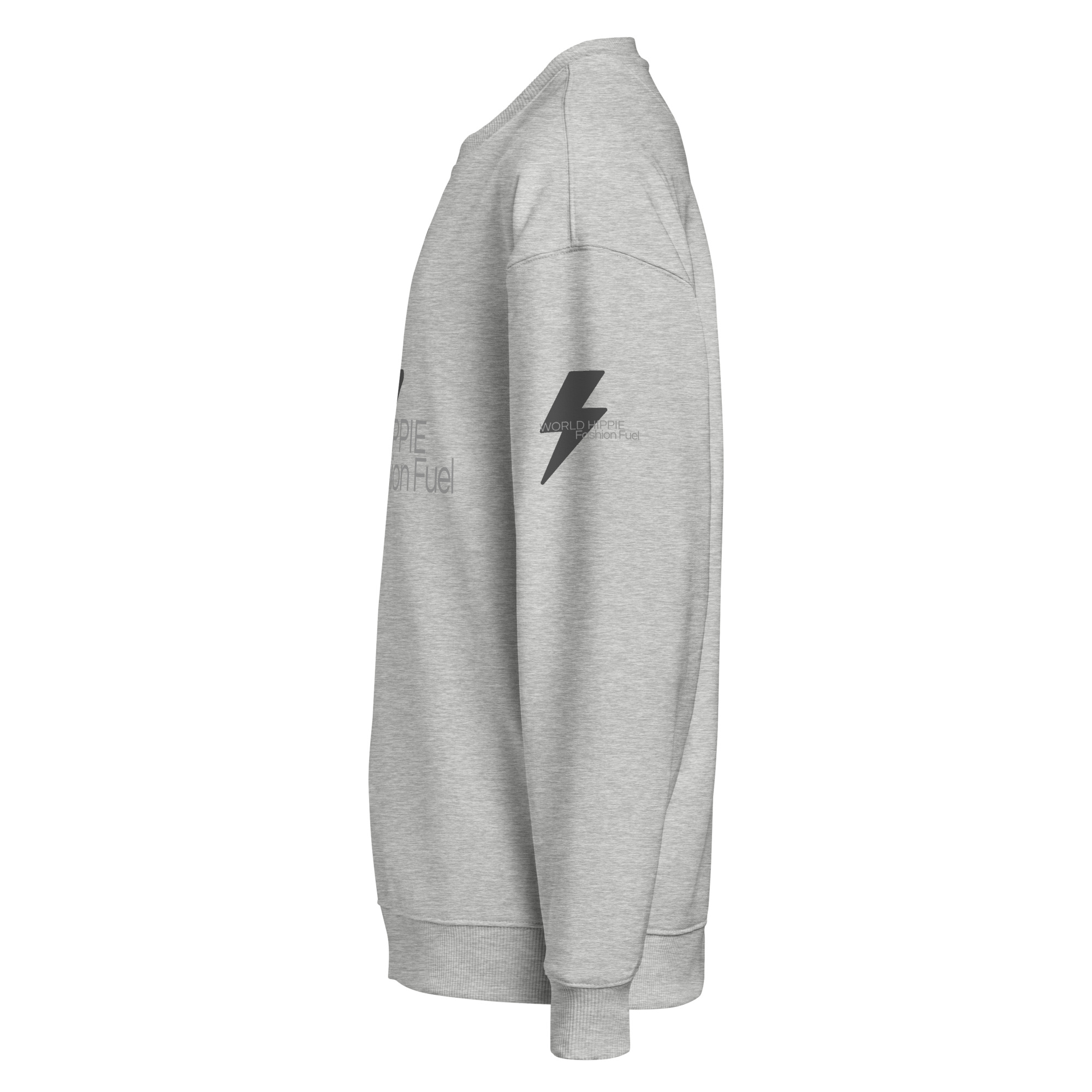 World Hippie WH Gray Logo Organic Oversized Sweatshirt, in gray, multiple sizes, hoodies/sweatshirts category