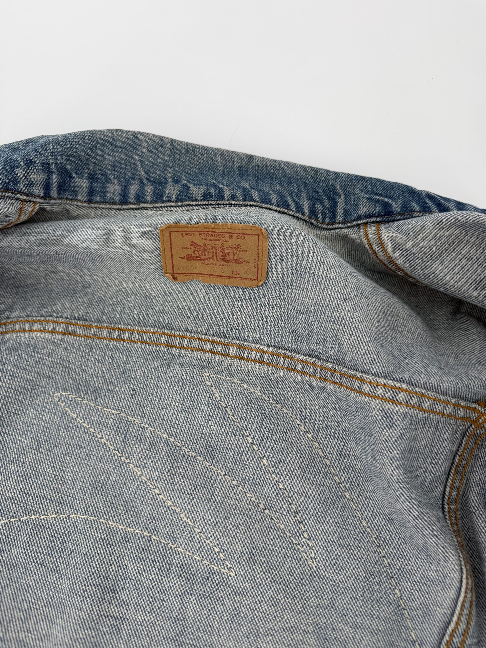 World Hippie Heritage Leather Art Levi's Jacket - Image 7