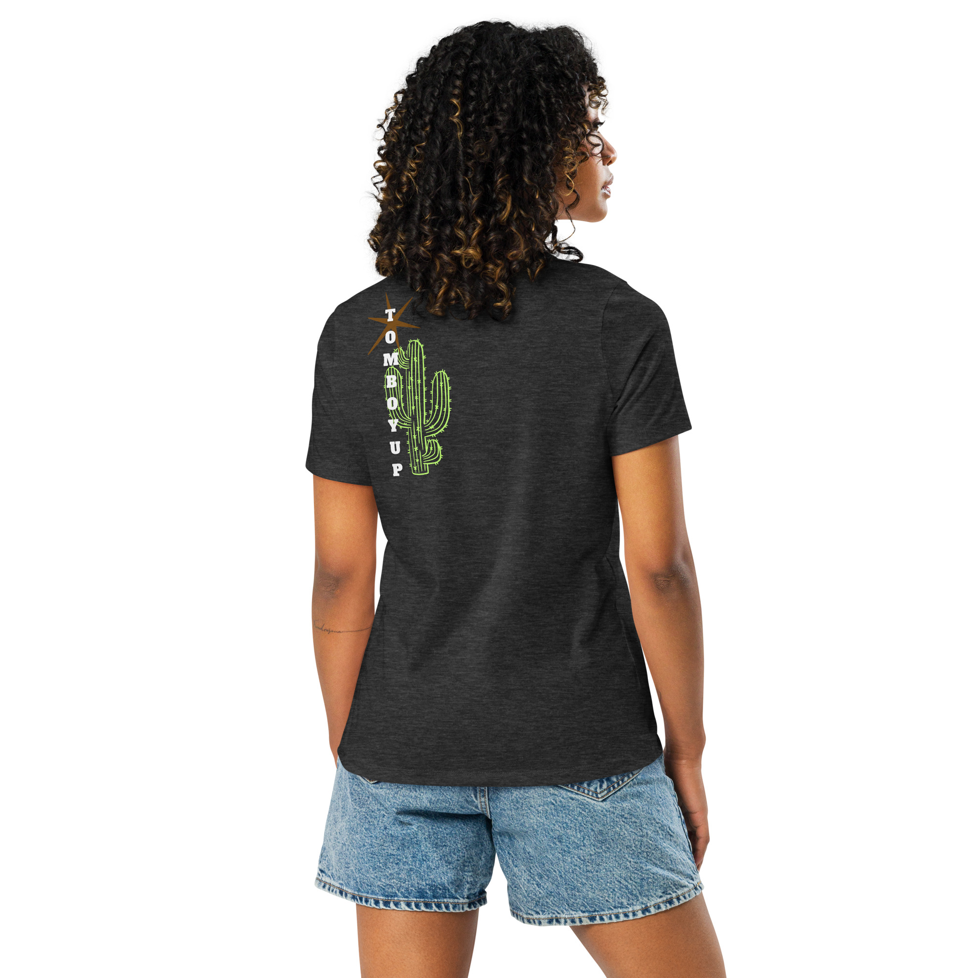 World Hippie Cactus Women's Relaxed T-Shirt, multiple sizes, tees category