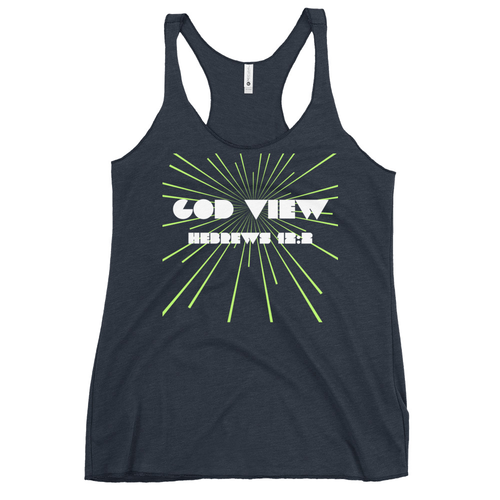 World Hippie God View Women's Racerback Tank, multiple sizes, tank tops & muscle tees category
