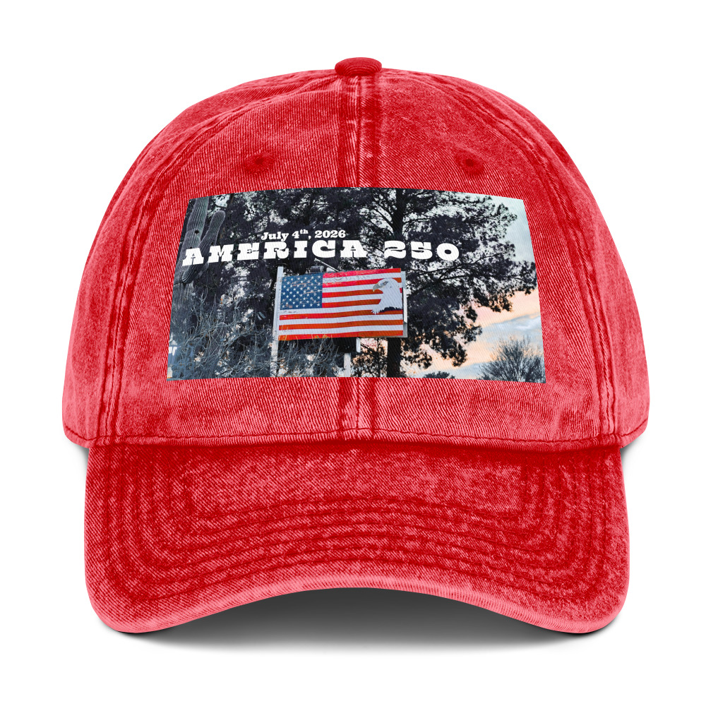 World Hippie America 250 Vintage Cotton Twill Cap, hats category