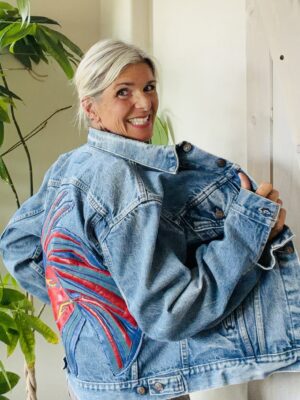 World Hippie Heritage Leather Art Levi's Jacket