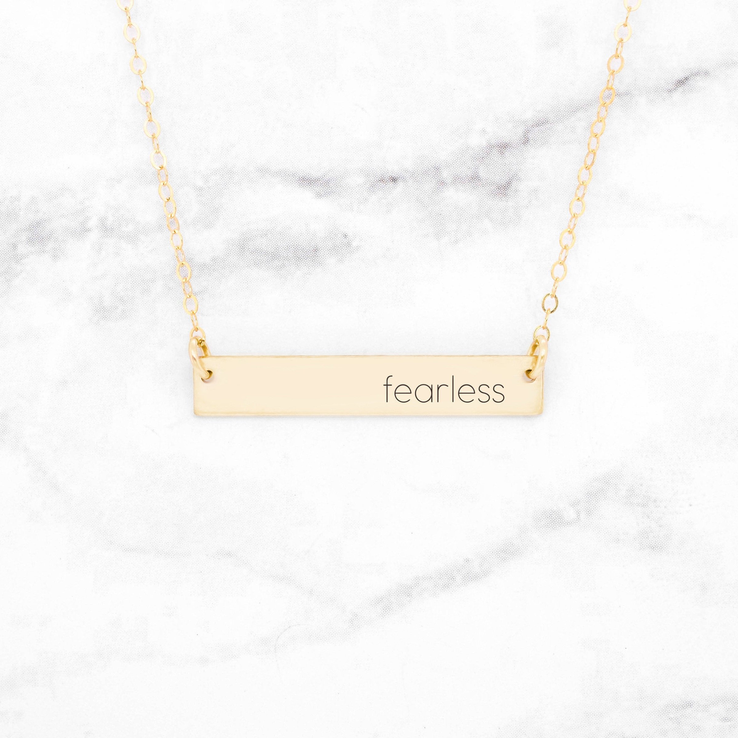 'Fearless' Minimalist Necklace - Image 2