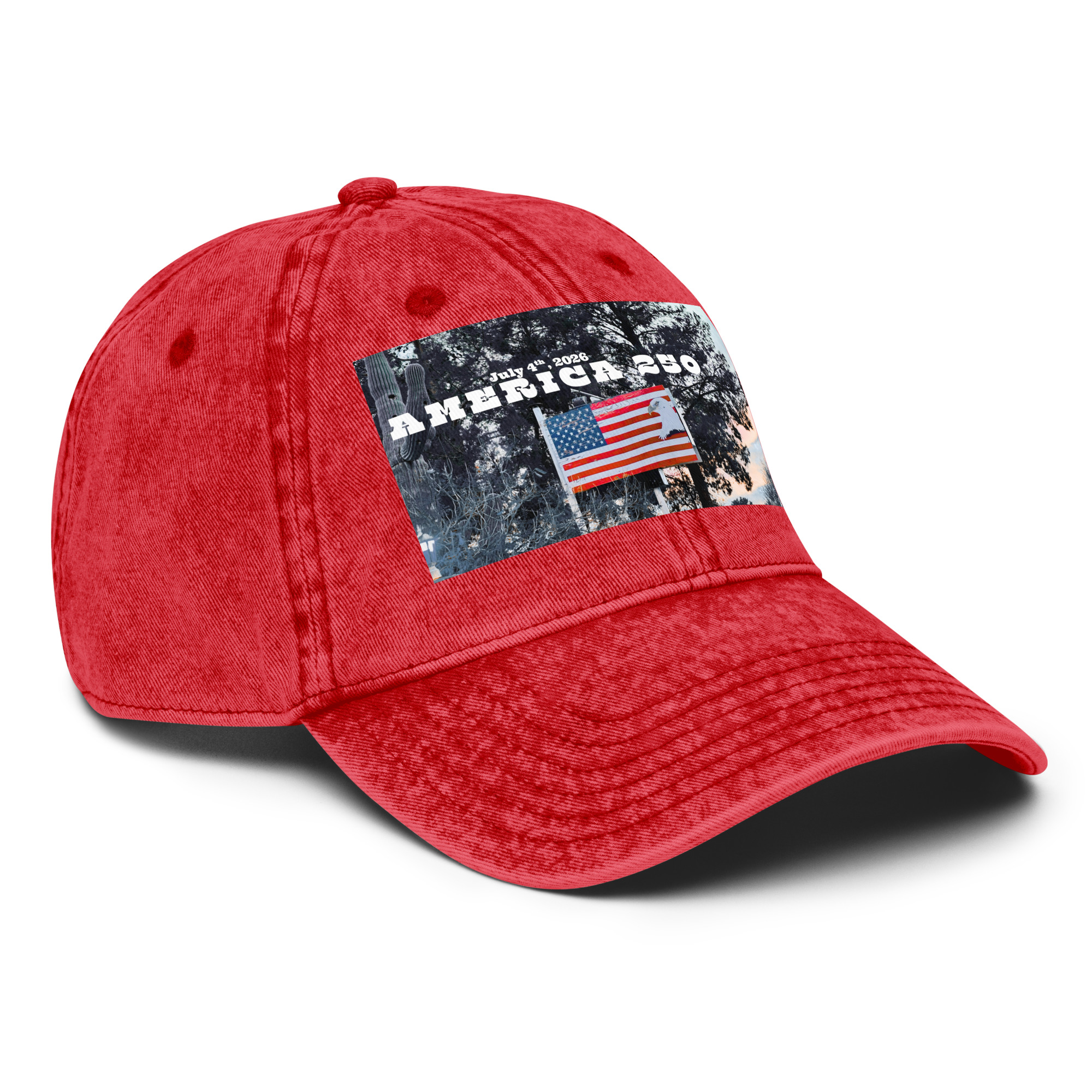 World Hippie America 250 Vintage Cotton Twill Cap, hats category