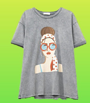 World Hippie Vintage Girl Graphic Tee, tees category